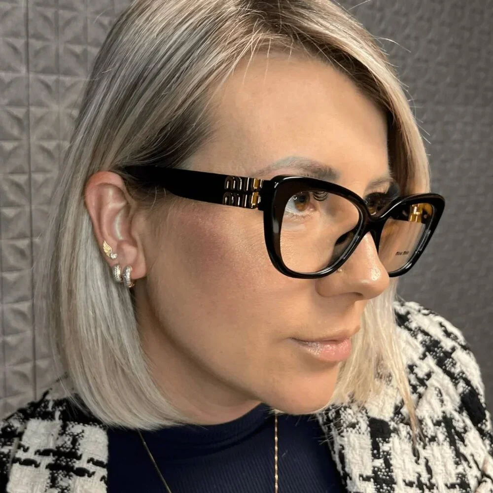 Miu Miu MU05VV VAU1O1 Cat Eye Eyeglasses 53mm – Honey Havana
